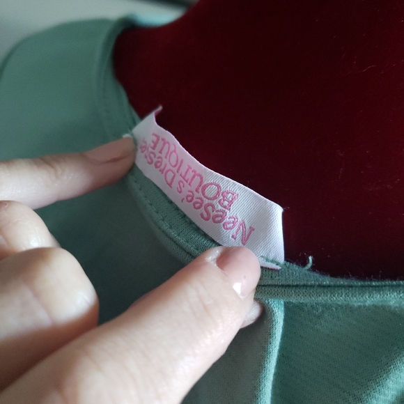 NeeSee's Dresses Boutique Mint Green Ruffle Midi S - Picture 6 of 6